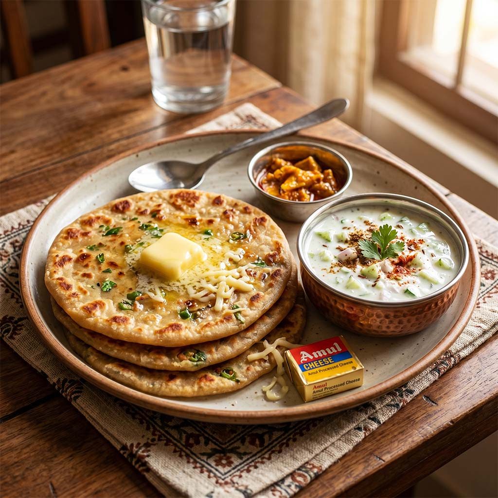 Aloo Paratha Butter