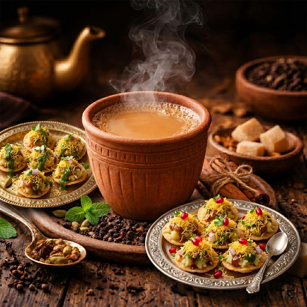 Chai+Chaat combo